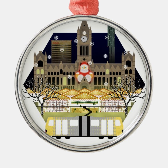 Manchester Christmas Markets Metal Ornament (Front)
