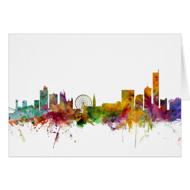 Manchester England Skyline (Front Horizontal)