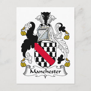 Manchester Family Crest Postcard