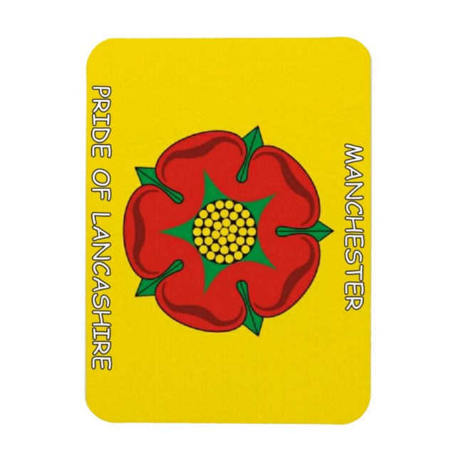 Manchester - Fierté du Lancashire Fridge Magnet (Vertical)
