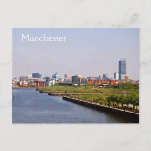 Manchester from Salford Quays Postcard