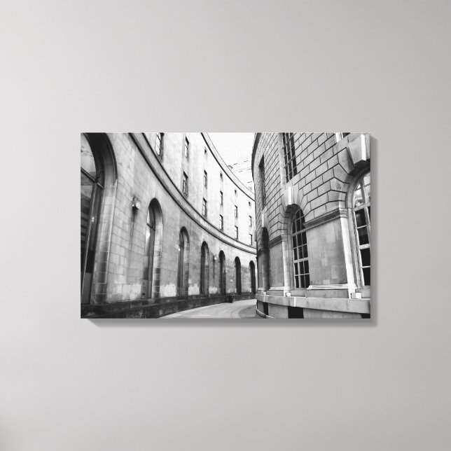 Manchester Library Walks Canvas Print (Front)