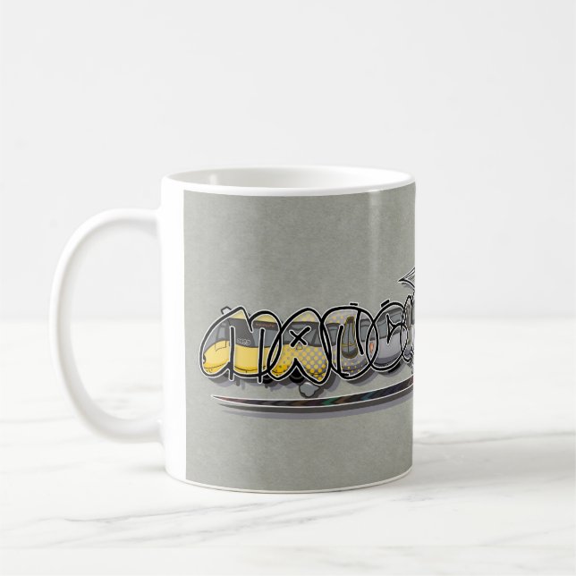 Manchester Metrolink tram graffiti / tram Coffee Mug (Left)