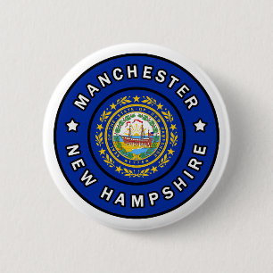 Manchester New Hampshire 2 Inch Round Button