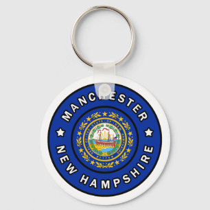 Manchester New Hampshire Keychain