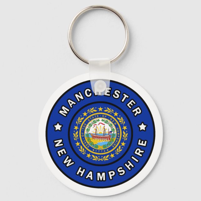 Manchester New Hampshire Keychain (Front)