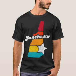 Manchester New Hampshire Vintage Distressed Souven T-Shirt