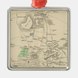 Manchester, NH city, town Metal Ornament