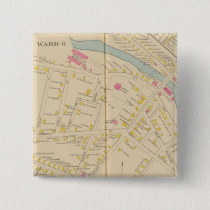 Manchester, NH, W Manchester, Ward 8 2 Inch Square Button