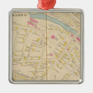 Manchester, NH, W Manchester, Ward 8 Metal Ornament