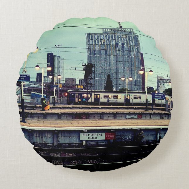 Manchester station, with view round pillow (Front)