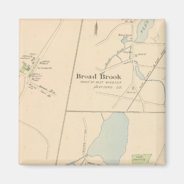 Manchester, Suffield, Broad Brook Magnet (Front)