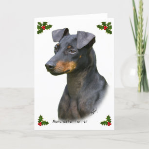 Manchester Terrier 8W13D-07 Holiday Card