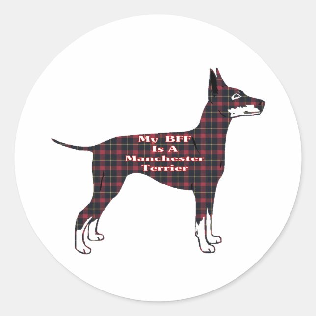 Manchester Terrier BFF Sticker (Front)