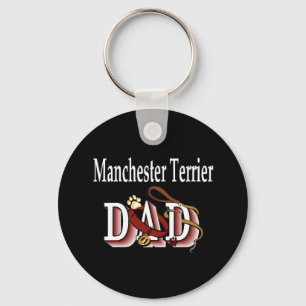 manchester terrier dad Keychain