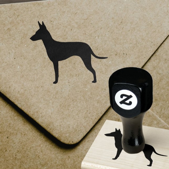 Manchester Terrier Dog Breed Silhouette Rubber Stamp (Creator Uploaded)