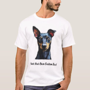 Manchester Terrier Dog Create Your Own Custom Text T-Shirt