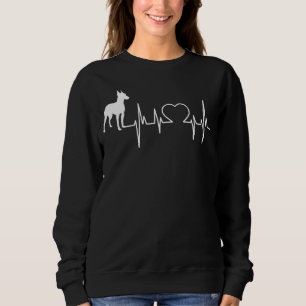 Manchester Terrier Dog Heartbeat Sweatshirt