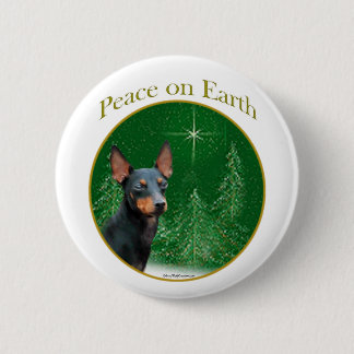 Manchester Terrier Peace 2 Inch Round Button