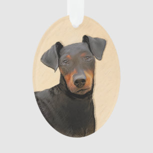 Manchester Terrier Peinture Art animal original