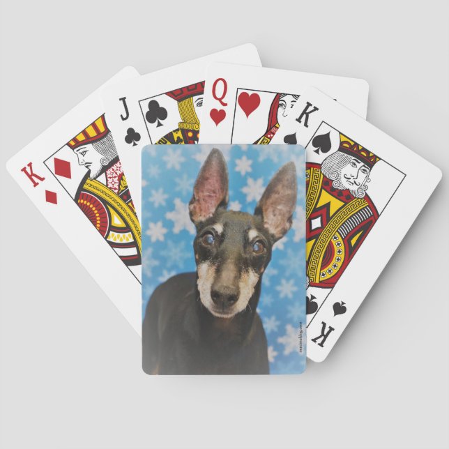 Manchester Terrier Playing Cards (Back)