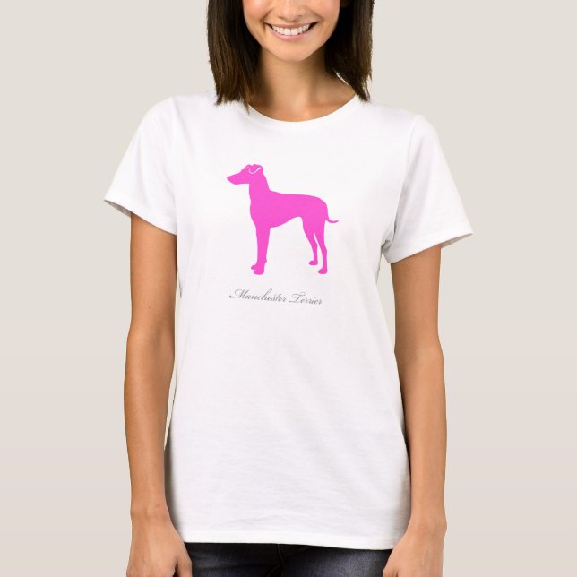 Manchester Terrier T-shirt (pink natural version) (Front)