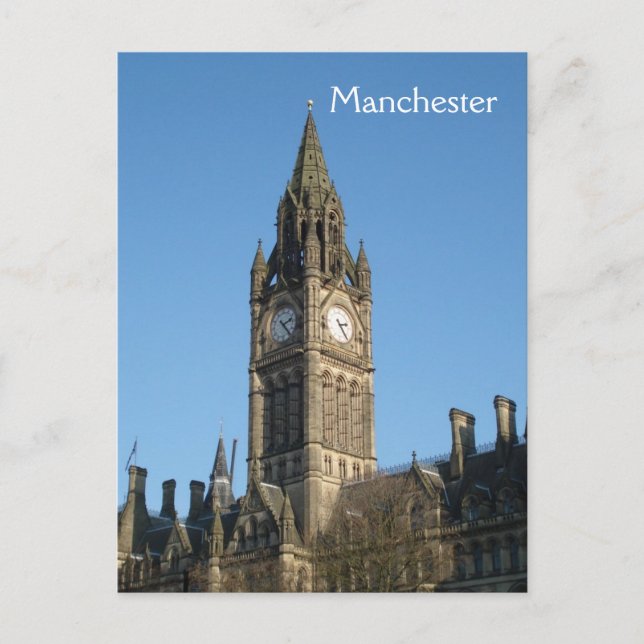 Manchester Town Hall Postcard (Front)
