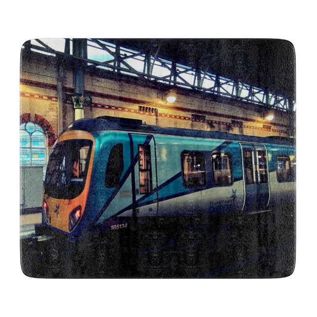 Manchester train station cutting board (Front)