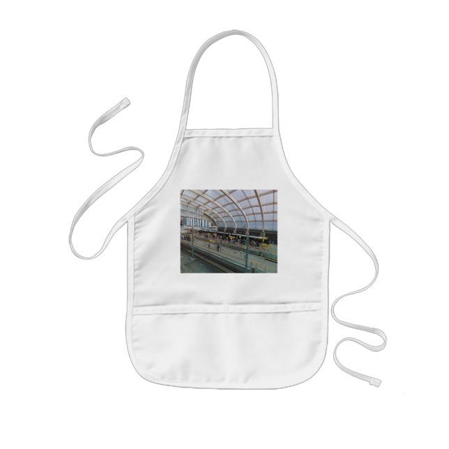 Manchester tram stop kids apron (Front)