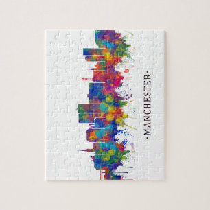 Manchester USA Skyline Jigsaw Puzzle