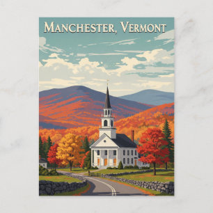 Manchester Vermont Travel Postcard