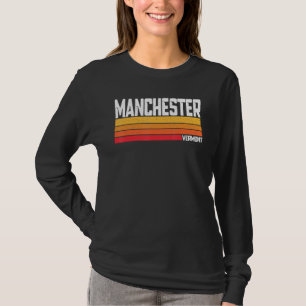 Manchester Vermont Vintage Graphic Retro 1980s 70s T-Shirt