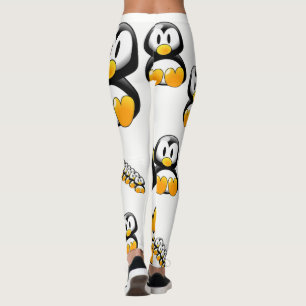 manchot jaune leggings blancs adolescent
