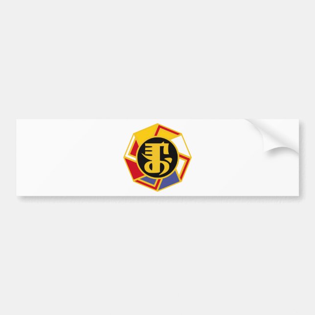 MANCHU SYMBOL - MANCHURIA, MANCHURIAN, CHINA BUMPER STICKER (Front)