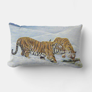 "Manchurian Tigers" Lumbar Pillow
