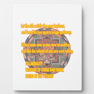 Manda Words To Live By LIBERALITY2 jGibney The MUS Plaque