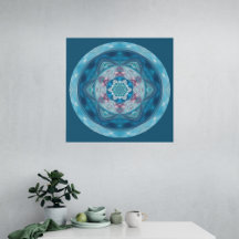 Mandala 2 Faux Wrapped Canvas Print