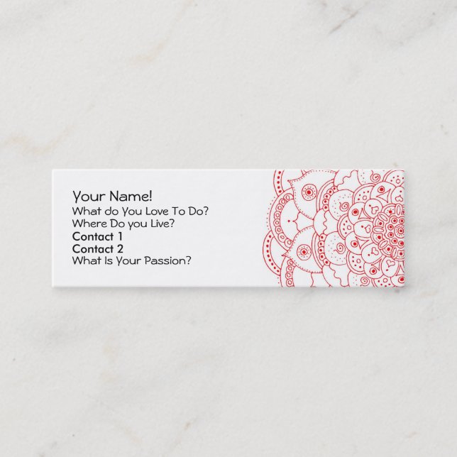 Mandala 2, Profile Card (Front)