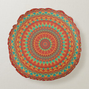 Mandala 48 round pillow