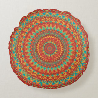 Mandala 48 round pillow