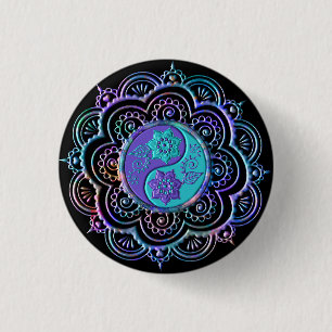 Mandala 5 1 inch round button