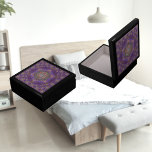 Mandala 5  Wooden Jewellery Keepsake Box<br><div class="desc">A pretty purple psychedelic mandala,  digitally created. A perfect mandala pattern design for adults and kids on many trendy products!</div>