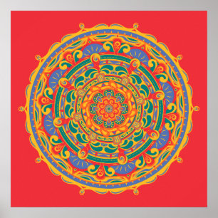 Mandala #6 - Affiche