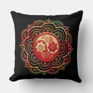 Mandala 6 throw pillow