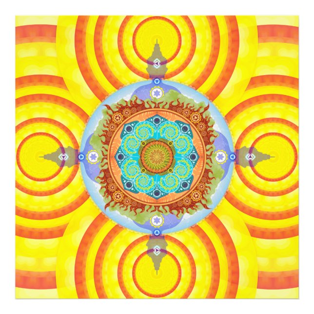 Mandala 7 Chakras Photo Print (Front)