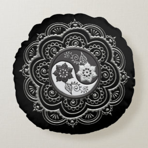 Mandala 7 round pillow