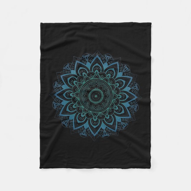 Mandala 8647  fleece blanket (Front)