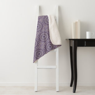 Mandala 8 Sherpa Blanket