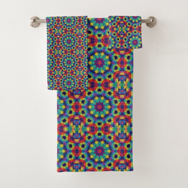 Mandala A01-03 Bath Towel Set (Insitu)