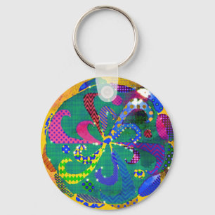 Mandala Abstract Keychain